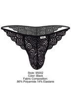 CandyMan 95002 Men's Underwear Seductive Lace Briefs Color Black
