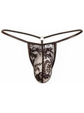 CandyMan 95007 Men's Underwear Seductive Lace Thong Color Black