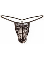 CandyMan 95007 Men's Underwear Seductive Lace Thong Color Black