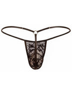 CandyMan 95007 Men's Underwear Seductive Lace Thong Color Black