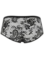 CandyMan 95008 Men's Underwear Seductive Lace Trunks Color Black