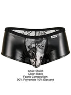 CandyMan 95008 Men's Underwear Seductive Lace Trunks Color Black