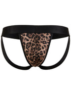 CandyMan Wild 95010 Men's Underwear Microfiber Jockstrap Color Leopard Print