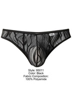 CandyMan 95011 Men's Underwear Seductive Lace Thongs Color Black