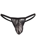 CandyMan 95012 Men's Underwear Seductive Lace Thongs Color Black