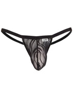 CandyMan 95012 Men's Underwear Seductive Lace Thongs Color Black