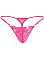 CandyMan 95020 Men's Underwear Sensual Lace Thongs Color Pink