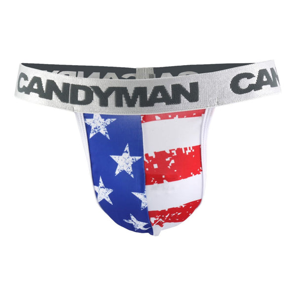 CandyMan 99154 Patriotic Thong Multi-colored