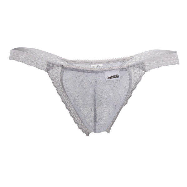 CandyMan 99420 Double Lace Thongs Color Gray