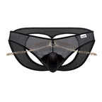 CandyMan Men's Underwear 99672X Chain Jock Briefs Color Black