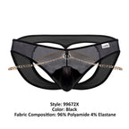 CandyMan Men's Underwear 99672X Chain Jock Briefs Color Black