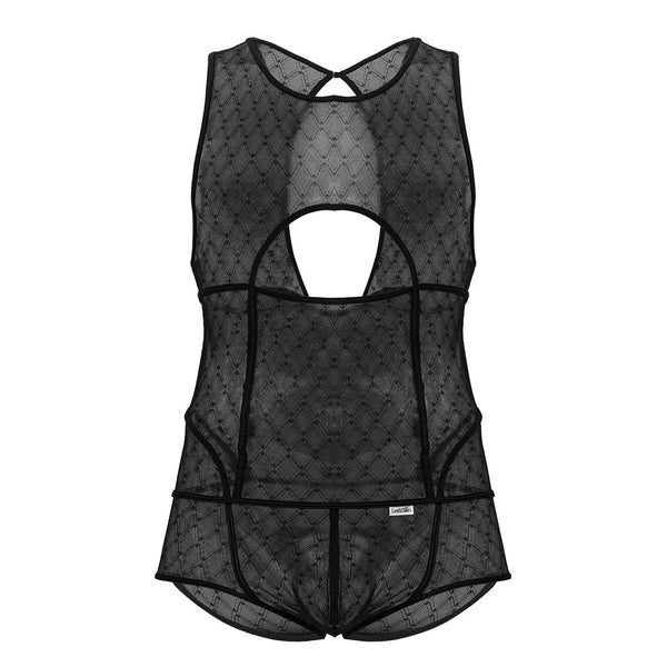 CandyMan 99794 Mesh Bodysuit Color Black