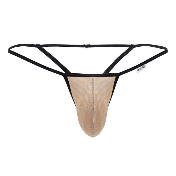 CandyMan 99795 Mesh G-String Thongs Color Beige