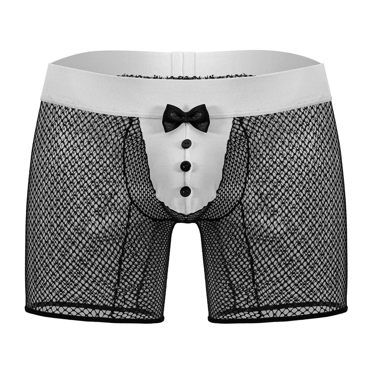 CandyMan Men's Underwear 99834 Tuxedo Trunks Color Black