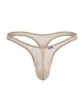 CandyMan 99954 Men's Underwear Sheer Mesh Thongs Color Beige Mesh