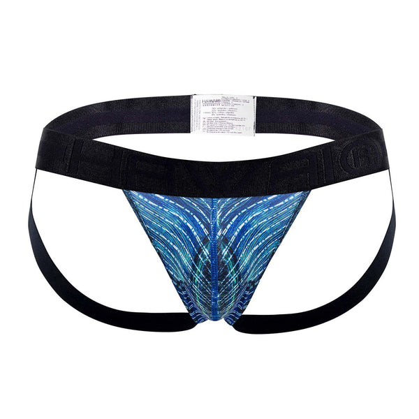 HAWAI 42168 Printed Microfiber Jockstrap Color Royal Blue