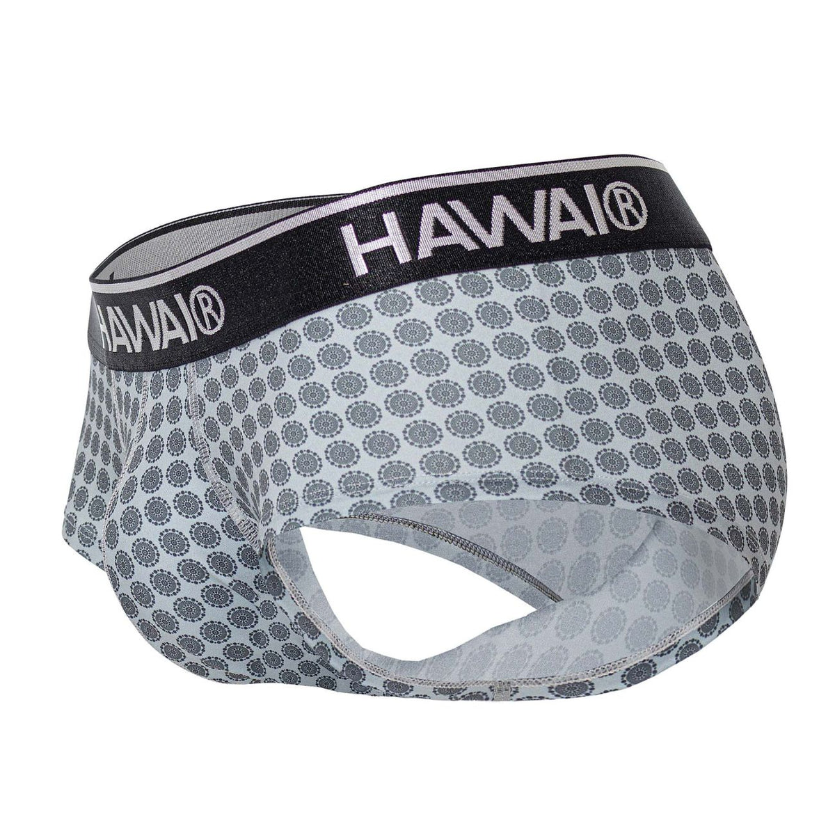 HAWAIR Men's Underwear 42430 Printed Briefs Color Gray