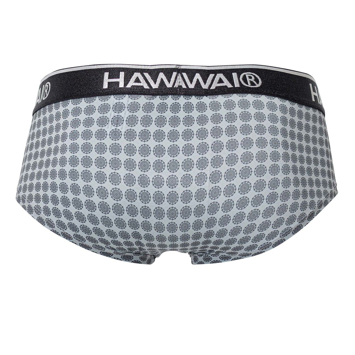 HAWAIR Men's Underwear 42430 Printed Briefs Color Gray