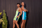 JOR Men's active and swimwear 2216 Fighter Bodysuit Color Turquoise