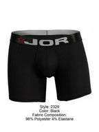 JOR Men's Underwear 2329 Cronos Boxer Briefs Color Black