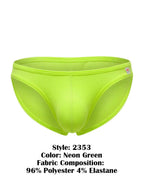 JOR Men's Underwear 2353 Origin Bikini Color Neon Green