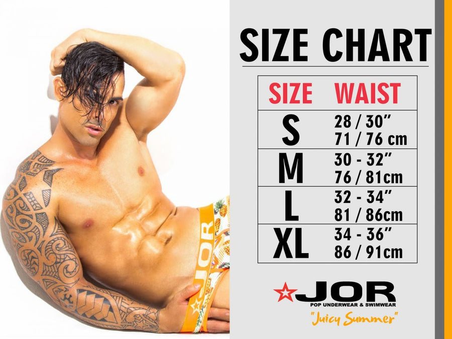 JOR size chart