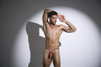 JUSTIN+SIMON Men's Underwear XSJBU02 Bulge Thongs Color Ochre