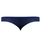 Male Power Men's Underwear 409-280 Sassy Lace Open Ring Thong Color Navy
