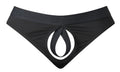 Male Power Men's Underwear 417-304 Open Ended Thong Open Front Elastic Cock Ring Color Black