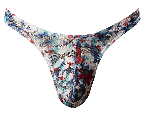 Male Power 431-293 Your Lace Or Mine Bong Thong Color Red-White-Blue