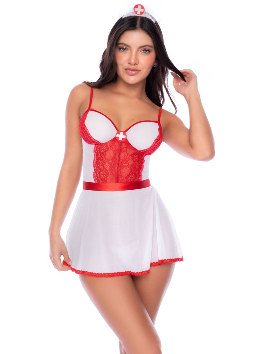 Mapale Women's Lingerie 60083 Nurse bedroom Costume Outfit Color As Shown