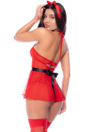 Mapale Women's Lingerie 60090 Mrs Claus Holiday bedroom Costume Outfit Color As Shown