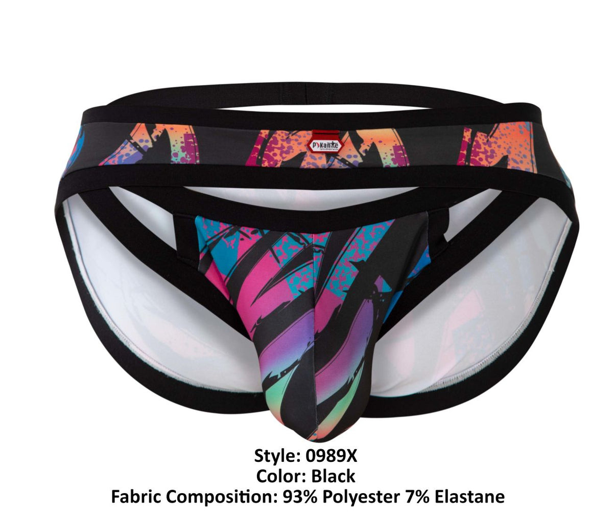 Pikante Men's Underwear PIK 0989X Jartum Briefs Color Black