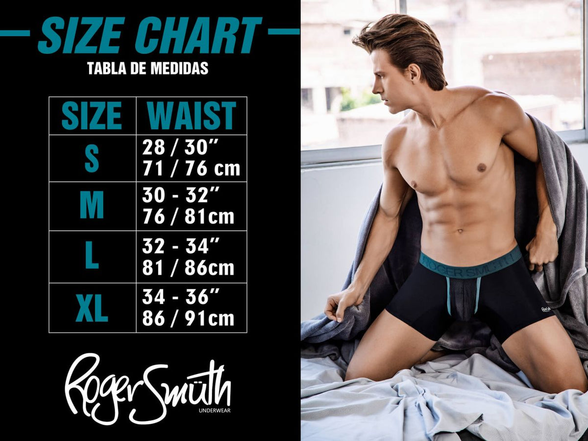 Roger Smuth RS072 Men's Underwear Trunks Color White