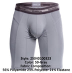 Mundo Unico Men's Underwear 25040100323 Albaricoque Boxer Briefs Color 59-Gray