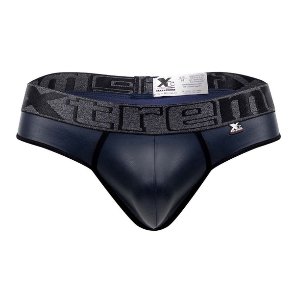 Xtremen 91113 Faux Leather Thongs Color Navy