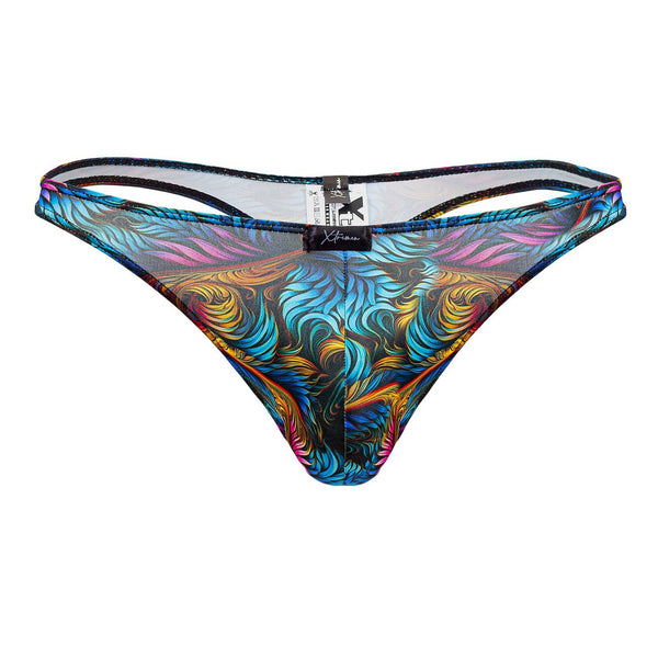 Xtremen 91171 Printed Thongs Color Leaves