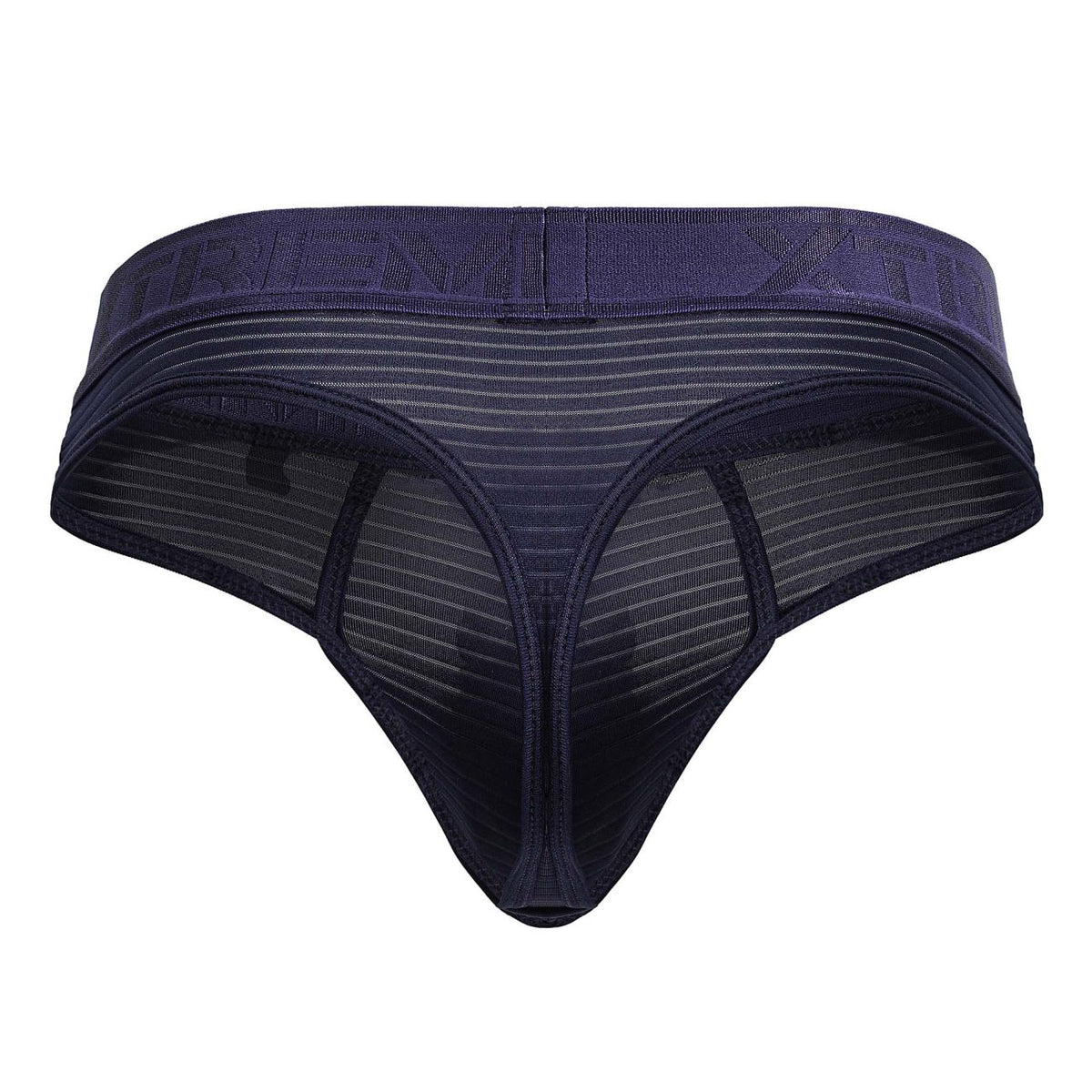Xtremen Men's Underwear 91211B Microfiber Thongs Color Navy