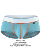 Xtremen 91259 Men's Underwear Sleek Microfiber Trunks Color Light Blue