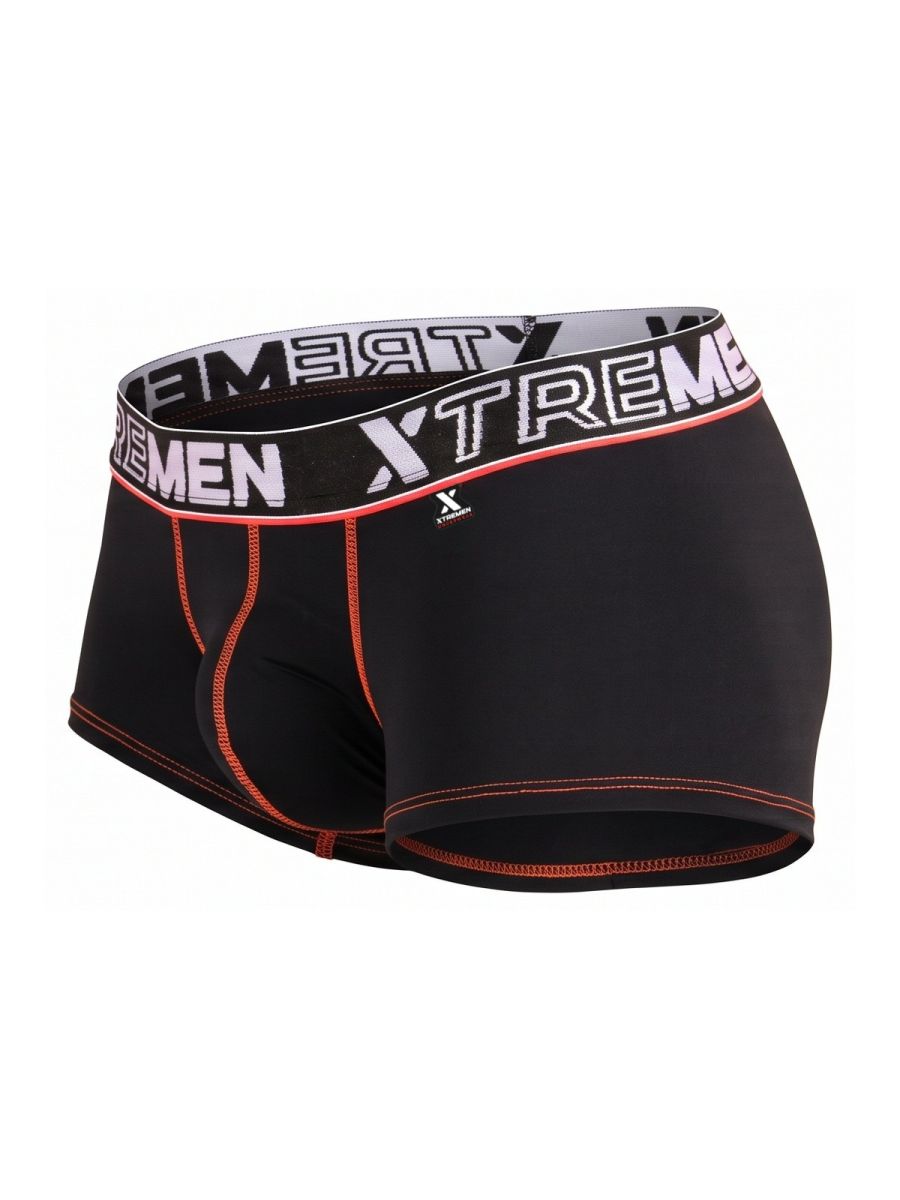 Xtremen 91265 Men's Underwear Sleek Microfiber Stretch Trunks Color Black