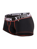 Xtremen 91265 Men's Underwear Sleek Microfiber Stretch Trunks Color Black