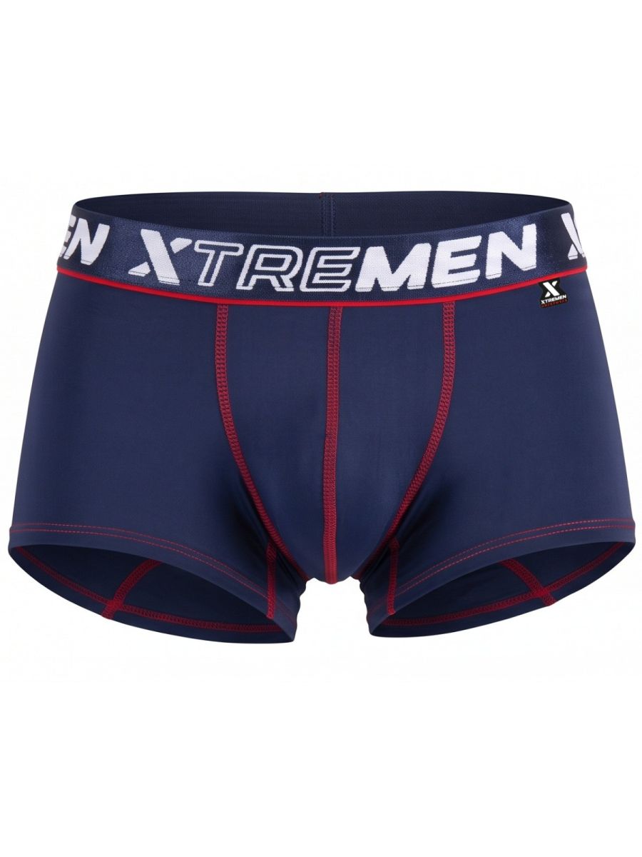 Xtremen 91265 Men's Underwear Sleek Microfiber Stretch Trunks Color Dark Blue