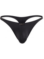 Xtremen 91266 Men's Underwear Sleek Microfiber Thongs Color Black