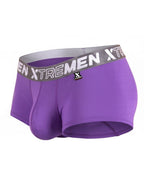 Xtremen 91274 Men's Underwear Microfiber Trunks for Daily Support Color Purple