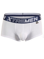Xtremen 91274 Men's Underwear Microfiber Trunks for Daily Support Color White