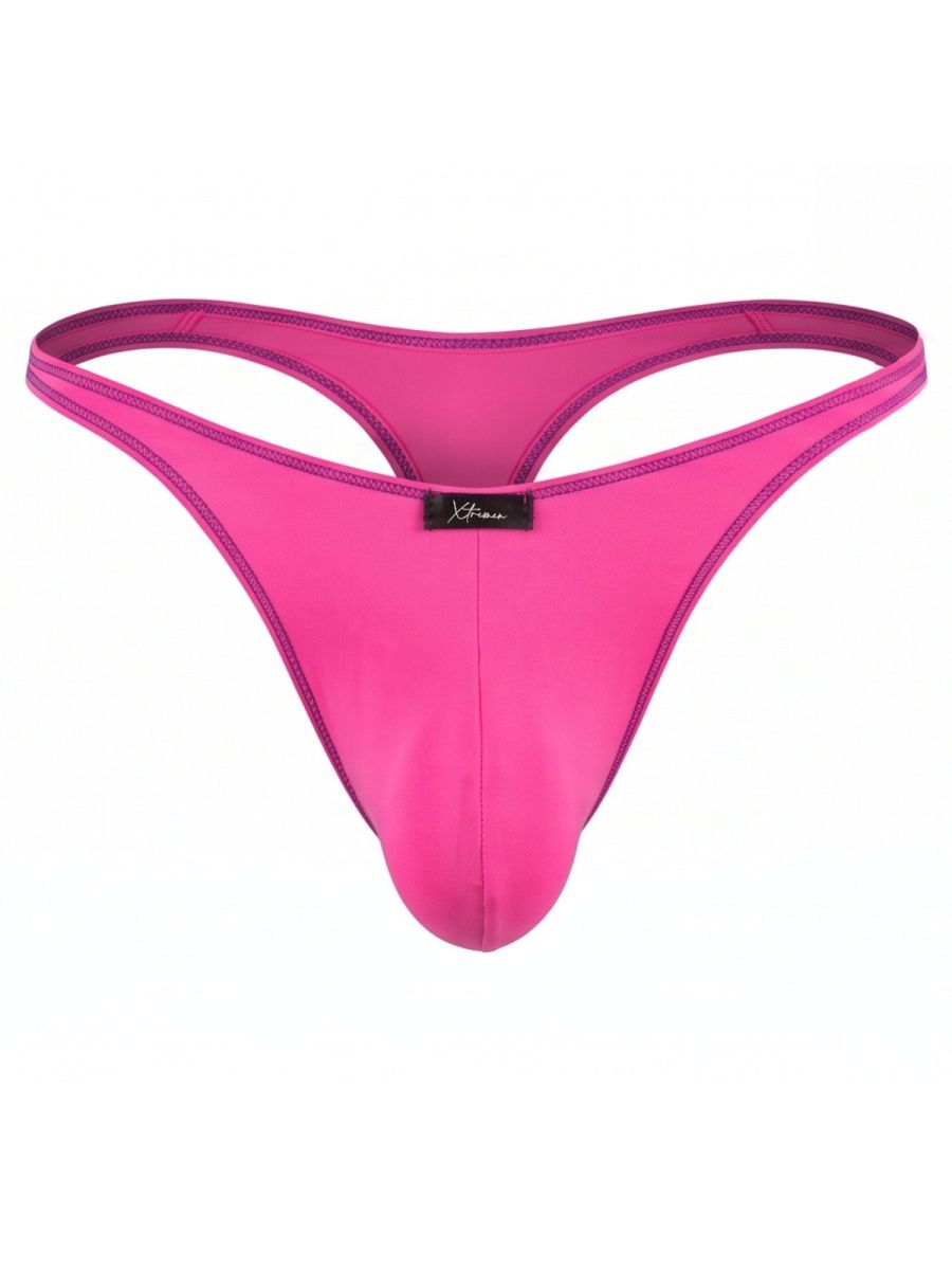 Xtremen 91275 Men's Underwear Sleek Microfiber Thongs Color Fuchsia