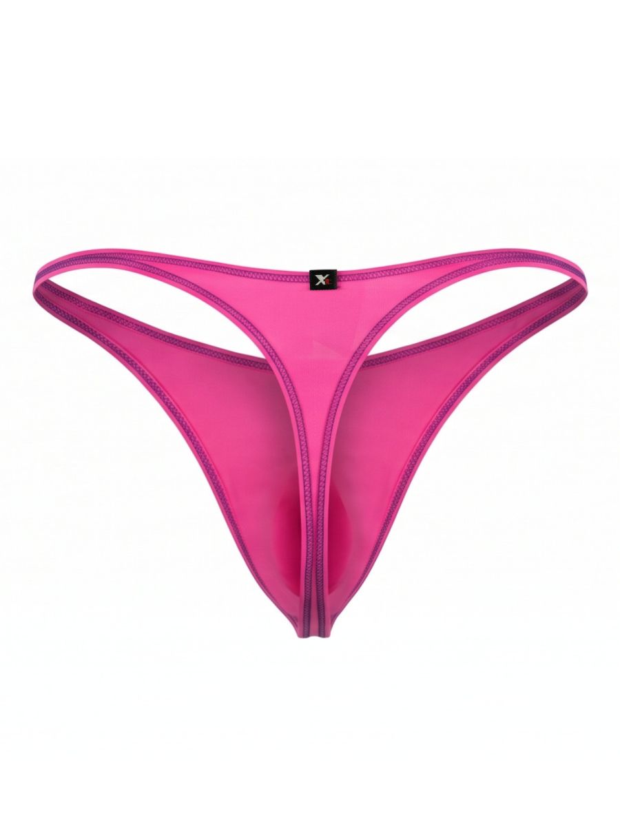 Xtremen 91275 Men's Underwear Sleek Microfiber Thongs Color Fuchsia