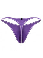 Xtremen 91275 Men's Underwear Sleek Microfiber Thongs Color Purple