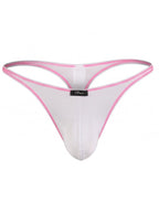 Xtremen 91275 Men's Underwear Sleek Microfiber Thongs Color White