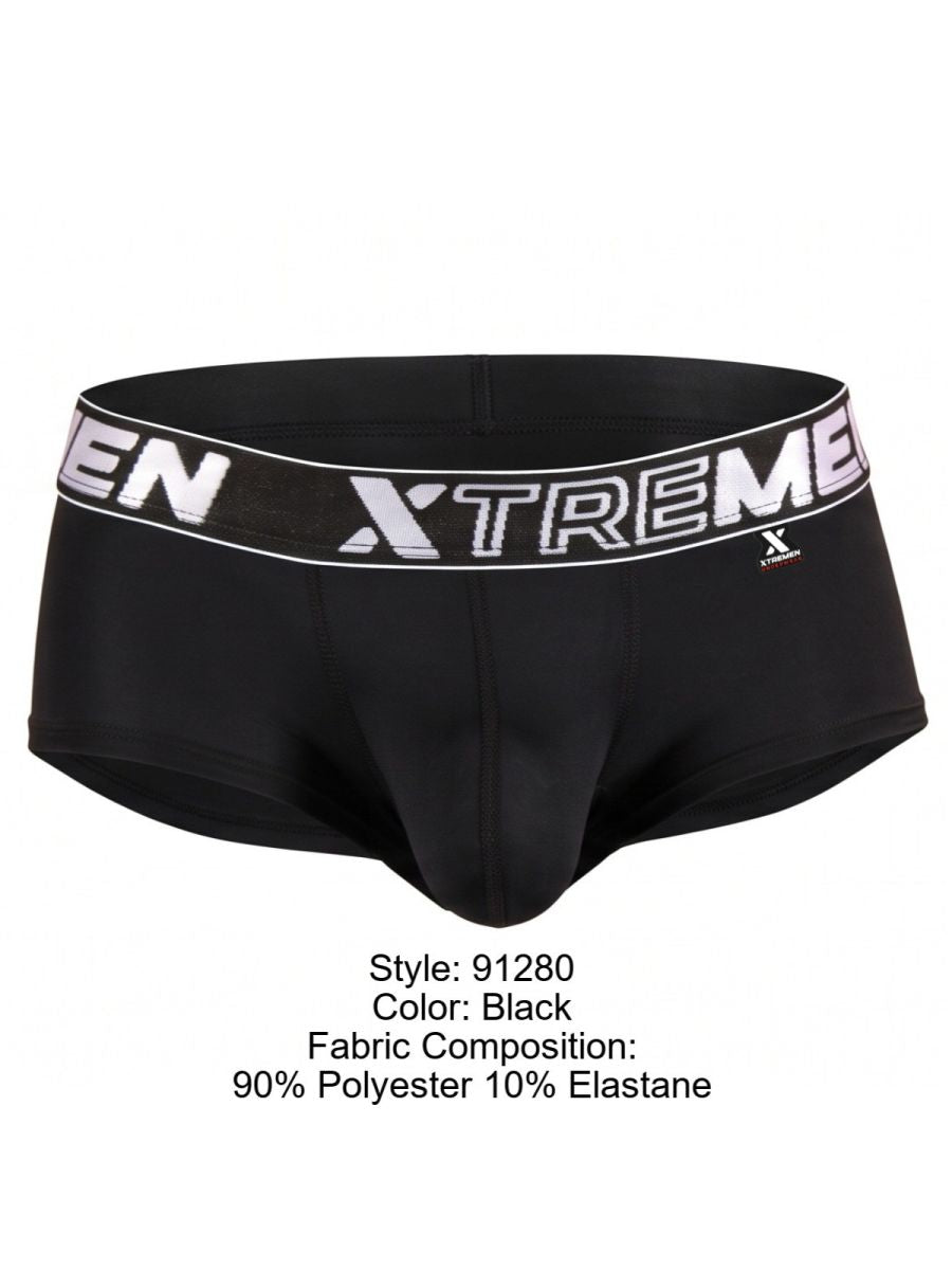 Xtremen 91280 Men's Underwear Sleek Microfiber Briefs Color Black